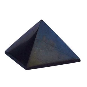 Šungitové kamene Šungit pyramída Veľkosť: 7 cm