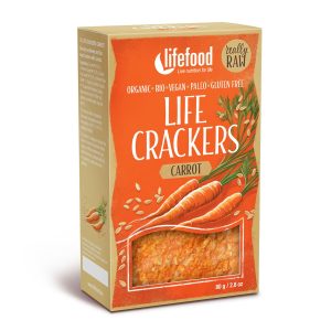 BIO RAW zeleninové krekry - mrkvové, 90 g